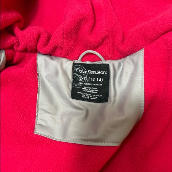 CALVIN KLEIN Kids' Big Girls SZ Large 12- 14 Aerial Jacket Gray Color - Picture 9 of 15